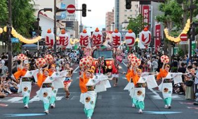 Yamagata Hanagasa Festival with Yukata