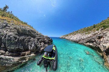 Tirana to Sazan Island, Ali Cave & Saint Vasil Bay by Speedboat