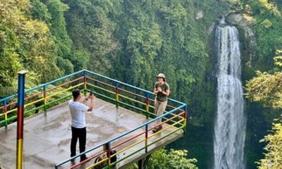 Jakarta to Bandung by Whoosh Train: Waterfall & Floating Market