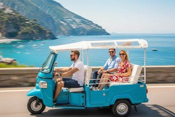 Amalfi Coast Sunset Tour by Ape Tuk Tuk with Tasting