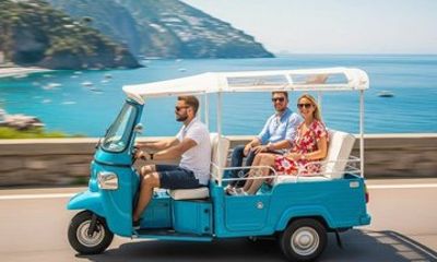 Amalfi Coast Sunset Tour by Ape Tuk Tuk with Tasting