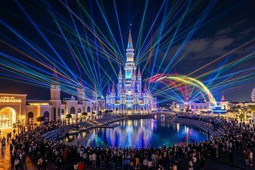 Land of Legends Night Show with Private Round Transfer from Side