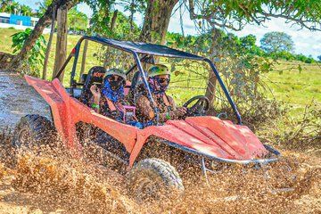 Extrama Route in Buggies Visit Cenote indigena and Playa Virgen