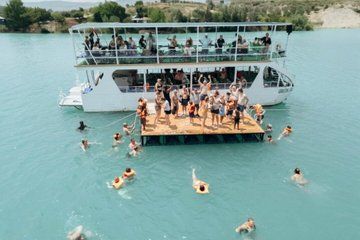 Alanya Green Canyon Boat Mix Cabrio Safari and Mud Bath Tour