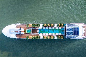 Dolphin Luxury Ha Long Bay Day Cruise with Lunch & Swimming Pool