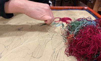 Samarkand Traditional Suzani Embroidery Workshop Experience