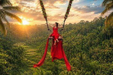 Bali Swing, Monkey Forest , and Ubud Waterfalls -Private Tour
