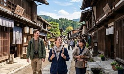 From Nagoya Magome and Tsumago Private Guided Tour with Vehicle