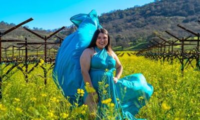 Flying Dress Photoshoot Experience in Napa or Sonoma