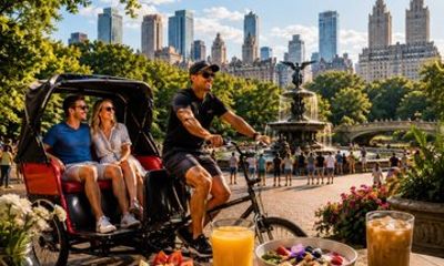 Central Park Pedicab Tour with Breakfast or Lunch Included