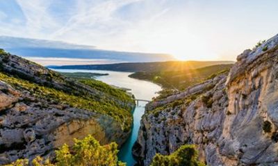 Canyon of Verdon and Lavender fields