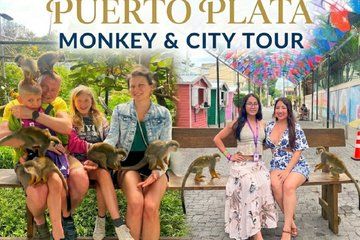 Puerto Plata Monkey Sanctuary and City Tour with Beach Access