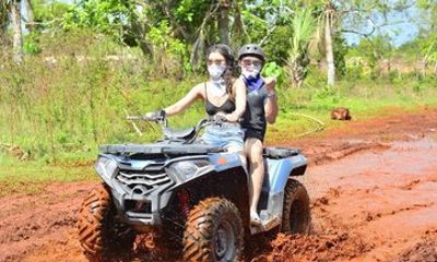 Punta Cana Quad Bike to Zipline and Horseback Ride Experience