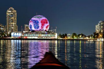 Guided Nighttime LED Kayak Tour in Vancouver False Creek