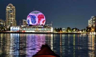 Guided Nighttime LED Kayak Tour in Vancouver False Creek