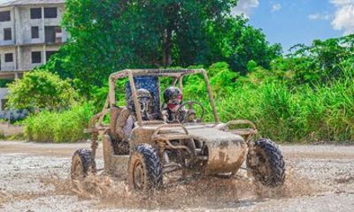 Epic buggy and ATV adventure with beach stop and cenote