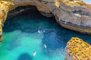 Algarve Sunrise SUP Caves Tour with Coffee and No Crowds