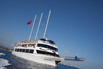 Alanya All Inclusive Night Disco Boat Party from Side