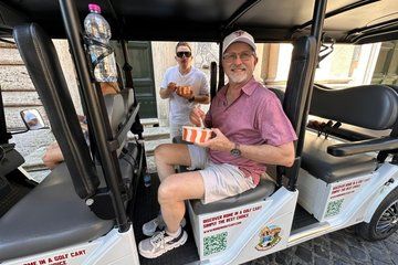 Private Rome Golf Cart Tour with FREE Pasta OR Maritozzo Tasting