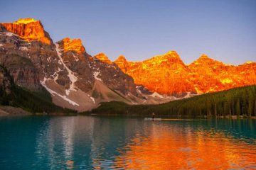 Banff or Canmore Wild Sunrise at Moraine Lake and Lake Louise