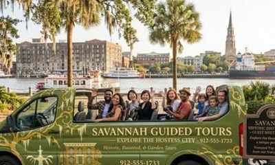 Savannah Southern Charm Small Group Open-Air Minibus Guided Tour
