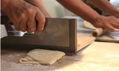 Osaka Handmade Udon, Tempura, Wagashi & Matcha Cooking Class