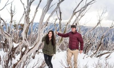 Lake mountain snow tours