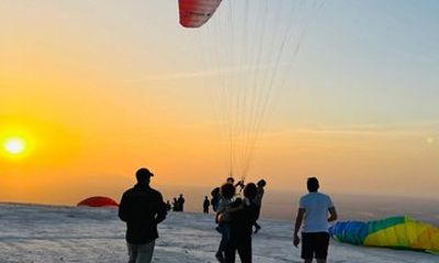 Sunset Paragliding Over Agafay Desert from Marrakech