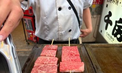 Osaka Street Food Walk Okonomiyaki Kobe Beef best Cheesecake