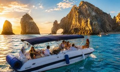 Private Boat Tour Cabo, El Arco, Lover's Beach up to 8
