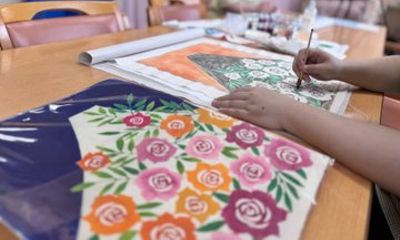 Private Katazome Dyeing Workshop near Mt. Fuji with Lunch