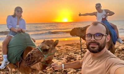 Tangier Golden Sunset Camel Ride with Tea & Pastries + Caves