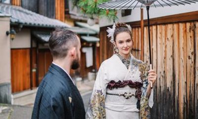 Kyoto Luxury Silk Kimono Rental with Professional Dressing