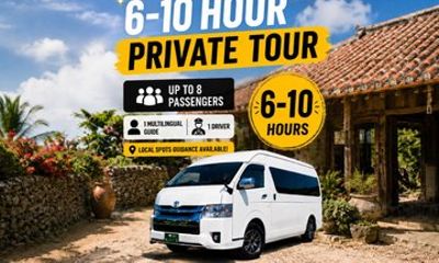 Okinawa Private Tour—Driver and Guide Included 1–8 Guests(6-10H)