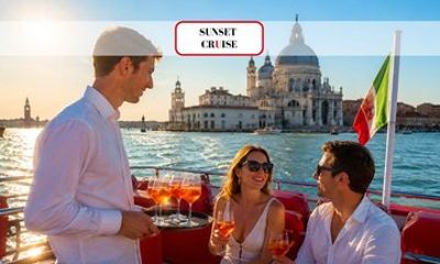 Venice Sunset Lagoon Cruise with St. Mark's Views & Aperitif