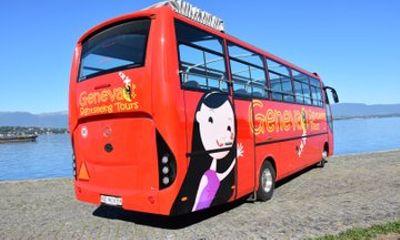 Geneva Hop On Hop Off Sightseeing Tour by Open Bus and Mini Train