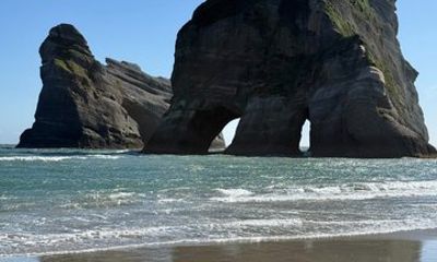 Wharariki Beach and Highlights on the way from Nelson