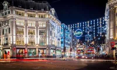 London Christmas Lights Tour Bus with Single River Trip