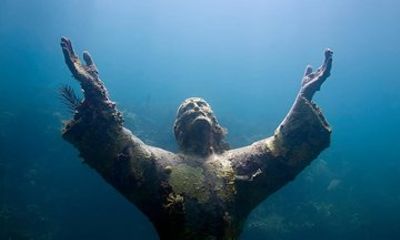Snorkel the Christ of the Abyss Statue Key Largo Gear Included