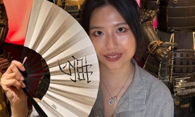 Calligraphy Art Experience on a Traditional Fan