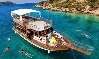 From Kas Kekova Blue Cruise with Lunch and Swim Stops