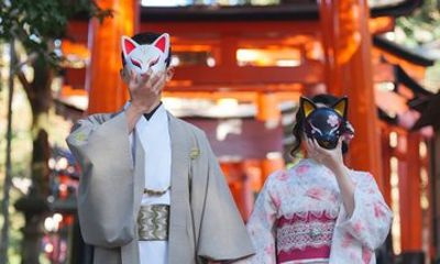 Fushimi Inari Kimono Rental Experience in Kyoto