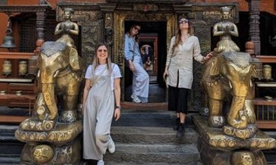 Patan, Pashupatinath and Boudhanath from Thamel