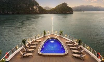 Hanoi Aime Luxury 5 Star Cruise Ha Long Bay 2D1N Adventure
