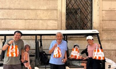 Rome Full Day Golf Cart Tour with 4 Food Options Onboard
