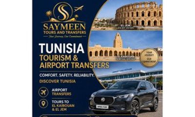 VIP Transfer Airport to Hotels in Tunis, Hammamet and Sousse