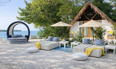 Beach Club Dharma in the Rosario Islands in Cartagena