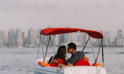 Dog friendly San Diego Electric Boat Rental in San Diego Bay
