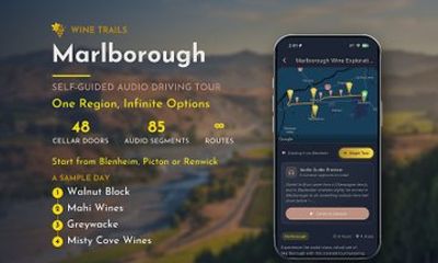 Marlborough Self-Guided Wine Tour: GPS Audio Driving Guide