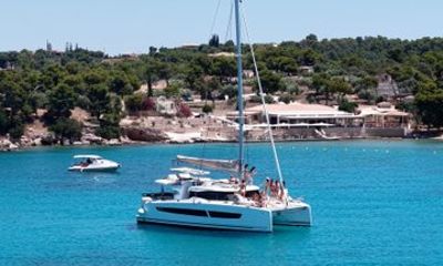 Nafplio Private Catamaran Party Cruise with Live DJ